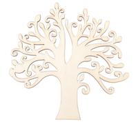 ULTNICE Lot de 10 embellissements en Bois pour Bricolage et décoration (Couleur Bois).