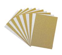 Ultnice Lot De 10 Feuilles De Papier Cartonné Pailleté Pour Projets De Bricolage, Emballage Cadeau Et Scrapbooking (Or Et Argent)