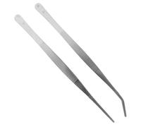 ULTNICE Lot de 2 pinces pour cuisine professionnelles, multi-usages et multifonctions avec pointe courbée et droite