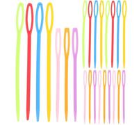 ULTNICE Lot De 40 Aiguilles À Coudre En Plastique Pour Enfants - Aiguilles De 7 Cm Et 9 Cm En Couleurs MéLangéEs Pour Bricolage Et Projets D'Artisanat