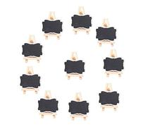 ULTNICE Mini Tableaux Noirs Ardoises en Bois avec Chevalet pour Nom Cartes Réception Mariage Numéro de Table et Prix 10pcs