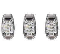 Ultra 3 Blanc Lumières de Sécurité Lumière de Clignotant Stroboscopique Haute Visibilité pour Faire du Jogging Enfant Chien Lumières de Casque Brassard Haute Visibilité