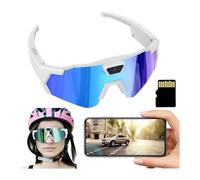 Ultra 4K Camera Glasses, 4K Ultra HD Baseball Glasses, Sports Glasses with Camera, 2026 Upgrade Wearable POV Action Camera for Baseball, Cycling, Outdoor Recording & Adventure.(Blue64G)