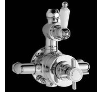 Ultra Beaumont Twin exposé traditionnel de salle de bain thermostatique Mitigeur douche Finition chromée