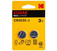 Kodak Pile KCR2032-1 (CR2032) 3V Lithium – Blister de 2 piles