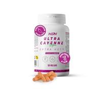 Ultra Cayenne Extra Hot de HSN | Capsaïcine à Haut Dosage | Extrait de Cayenne + Extrait de Gingembre | Brûle-Graisses sans Stimulant | Végétalien, sans Lactose, 120 Capsules végétariennes