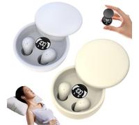 Ultra-Compact Bluetooth Sleep Earbuds, Mini Invisible Headphones Bluetooth 5.4 True Wireless in-Ear Earphones, Ridiculously Amall for Small Ear Canals Sleeping Invisible Ear Buds(SKIN COLOR+WHITE)