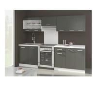 ULTRA Cuisine complete avec plan de travail L 2m40 - Gris mat