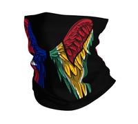 Ultra-Douce Écharpe Tube,Haïtien et Son Aile de Drapeau,Bande de Cheveux Élastique Echarpe Gaiter pour Yoga Cyclisme Homme 26X30cm