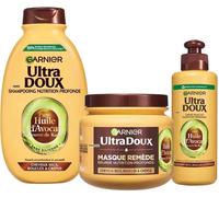 Ultra Doux - Routine Pour Raviver Les Boucles Des Cheveux Secs, Bouclés À Crépus - À L'huile D'avocat Et Beurre De Karité - Shampooing, Après-Shampooing Et Masque - Homme & Femme