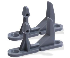 Ultra durable 131763302 Gâche de rondelle de remplacement supplémentaire par étoiles bleues - Tenue pour frigidaire Electrolux Rondelle - Remplace 131763302 131763340 134456602 134456640 - Lot de 2