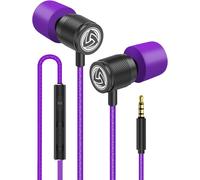 Ultra Écouteurs Intra-Auriculares, Garantie 5 Ans Écouteur avec Microphone et Contrôle du Volume, Aigus et Graves Équilibrés, Nouvelle Mousse à Mémoire de Forme, Earphones pour Ordinateur