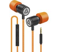 Ultra Écouteurs Intra-Auriculares, Garantie 5 Ans Écouteur avec Microphone et Contrôle du Volume, Aigus et Graves Équilibrés, Nouvelle Mousse à Mémoire de Forme, Earphones pour Ordinateur