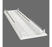 Ultra Fin Double Rail De Rideau Invisible Tringle À Rideaux Montage Au Plafond Alliage D'Aluminium Tringle À Rideau 70-600cm(Blanc,230cm/7.5ft(2 * 115cm))