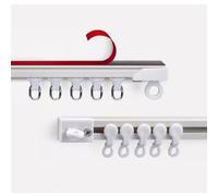 Ultra-fin Rail de rideau de plafond autocollante Rails De Rideaux Silence Rail Rideaux Plafond, Rails de Rideaux de séparation de pièce, Sans perçage, Pas Facile À Rouiller(Ceiling,1.97ft/60cm)