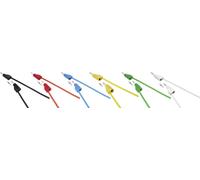 Ultra-flexible Set de cordons de mesure [Banane mâle 4 mm - Banane mâle 4 mm ] 0.75 m MSB-300 10 A