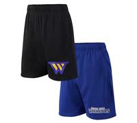 Ultra Game Lot de 2 shorts de basket-ball officiels NBA pour jeunes - Super doux - Golden State Warriors, couleur de l'équipe, 42-44