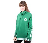 Ultra Game NBA Hoodie Pullover Sweatshirt Funnel Neck Women Sweat à Capuche en Polaire à col cheminée pour Femme, Vert Kelly, M