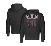 Ultra Game NBA Philadelphia 76ers Primo Metallic Sweat à Capuche en Polaire pour Homme, Taille XXL, Noir