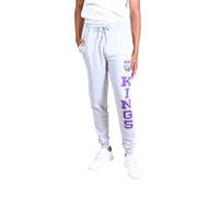 Ultra Game Pantalon de Jogging Officiel NBA Game Day Super Doux pour Homme, Unisexe, Sacramento Kings, Gris chiné, XL