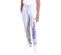 Ultra Game Pantalon de Jogging Officiel NBA pour Homme, Unisexe, Los Angeles Lakers, Gris chiné, L
