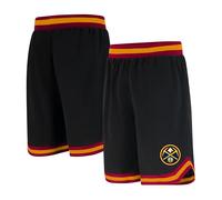 Ultra Game UNK NBA GSM3547F NBA Short de Basketball tissé avec Logo de l'équipe pour Homme, Noir