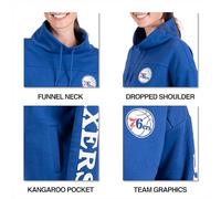 Ultra Game UNK NBA pour Femme Fhl3589 F NBA Entonnoir Cou Pull en Laine Polaire Sweat à Capuche, Team Couleur, Femme, FHL3589F, Red