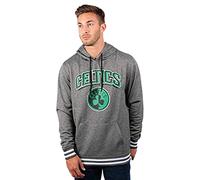 Ultra Game UNK NBA Pull à Capuche GHM3543F NBA Team Stripe en Polaire côtelée pour Homme Gris Anthracite chiné Taille L