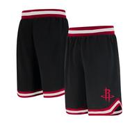 Ultra Game UNK NBA Short de Basket pour Homme GSM3547F avec Logo de l'équipe de la NBA tissé en polymaille, Noir, Taille L