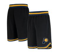 Ultra Game UNK NBA Short de Basket pour Homme GSM3547F avec Logo de l'équipe de la NBA tissé en polymaille, Noir, Taille L