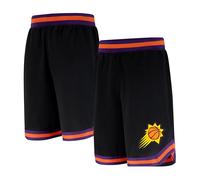 Ultra Game UNK NBA Short de Basket pour Homme GSM3547F avec Logo de l'équipe de la NBA tissé en polymaille, Noir, Taille S
