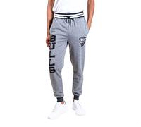 Ultra Game UNK NBA VFM3377F NBA Pantalon de Jogging en Polaire à Rayures côtelées Noir Taille L