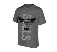 Ultra Game Upright Short Sleeve Tee Shirt à Manches Courtes avec Logo Droit pour Homme, Anthracite chiné, L