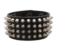 Ultra Grande Pointe Steampunk Bracelet Emo Punk Cyber Poignet Poignet Hommes Femmes Bracelets Biker Rock Vintage Gothique Style Adulte Hommes Bracelets Femmes Poignet Cyber Goth