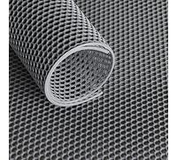 Ultra Grip Tapis grillagé avec structure en nid d'abeille - par mètre courant (gris, 120 cm)