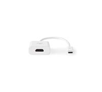 - Ultra High Speed - adaptateur vidéo - 24 pin USB-C mâle droit pour HDMI femelle droit - 20 cm - blanc - rond, support 4K