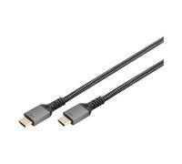 - Ultra High Speed - câble HDMI avec Ethernet - HDMI mâle pour HDMI mâle - 1 m - triple blindage - noir - support 4K 120 Hz, support pour 8K60Hz