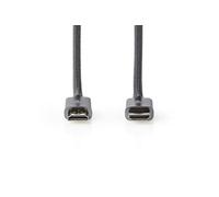 - Ultra High Speed - câble HDMI avec Ethernet - HDMI mâle pour HDMI mâle - 3 m - blindé - gris métal canon - rond, support pour 8K60Hz, débit de