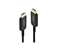 Lindy - Ultra High Speed - câble HDMI - HDMI mâle pour HDMI mâle - 10 m - cuivre hybride/fibre optique - noir - rond, support 4K 120 Hz, support pour 8K60Hz