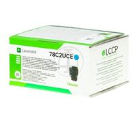 Lexmark Cartouche de toner 78C2UCE Cyan Original Ultra High Yield pour CS521dn