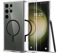 Ultra Hybrid Onetap Metal Ring Magfit Coque Compatible Avec Samsung Galaxy S23 Ultra 5g - Noir[Mag5296855]