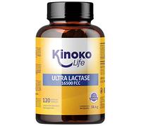 ULTRA LACTASE 16500 FCC 120 Gélules Action Rapide Meilleure absorption que les comprimés de lactase. Pour l'intolérance au lactose. Enzymes digestives de qualité supérieure. VÉGAN