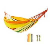 Ultra Léger Camping Hamac Avec Sac À Dos Offre Spéciale Arc En Ciel Extérieur Portatif De Loisirs De Toile De Hamac Hamacs