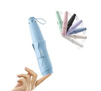 Ultra-Léger/Fin Parapluie Pliable Extra-Large Compact de Voyage, Anti-UV UPF50+, Soleil/Pluie,Portable, Canopée de 110cm, Ceinture de 3cm Large, 6 Baleines, Hommes/Femmes/Enfants, Sac à dos/Véhicule