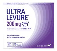Ultra Levure 200mg Saccharomyces Boulardii 10 Gélules