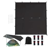 Ultra Light Rain Tarp, Survival Backpack Shelter Tarp, with 2.92m Waterproof Shield with Reinforced Use, Nylon Tarpaulin Material, Hammock Design, for Camping Beach Lawn Utility