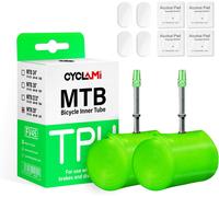 Ultra Light Tpu Mountain Bike Inner Tube 26 Inches/27.5 Inches/29 Inches X 1.9-2.5 French Valve 45 Mm Pack Of 1/2.[B81]