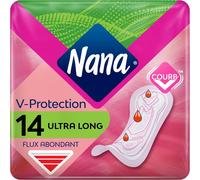 Ultra Long Serviettes Hygiéniques - Flux Abondants - 14 Serviettes En Pochette Individuelle (Lot De 10)