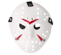Ultra Masque Blanc et Rouge Adultes Masque de Tueur d'Halloween Masque de Hockey Festival Masques de hacker Costume de déguisement vS Horreur Hommes Femmes Halloween Masque Effrayant pour le visage
