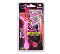 Ultra Max Lot de 2 rasoirs à 6 lames avec bande d'aloe pour femme